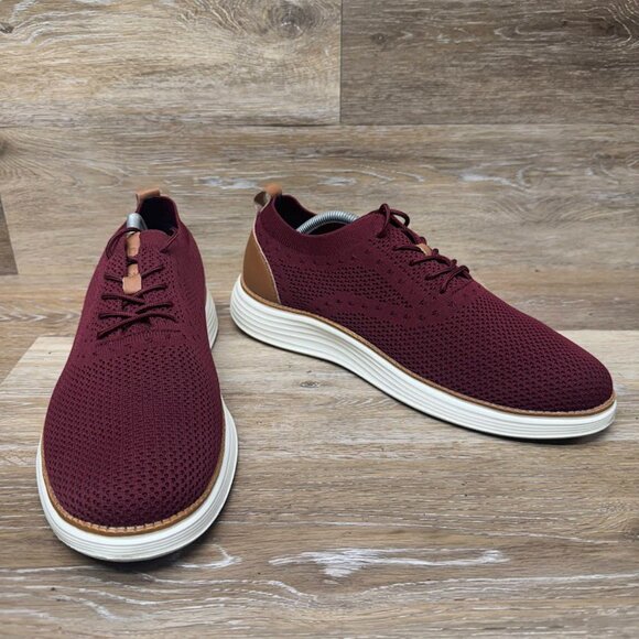 Vilocy Burgundy Fabric Sneakers Men's Size EU 44 - Picture 6 of 7